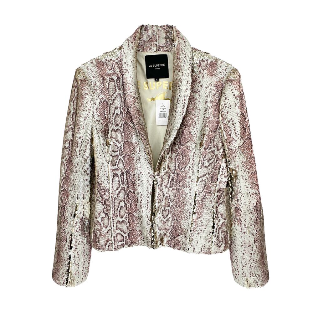 LE SUPERBE Morrisons Sequin Jacket in Rattler M